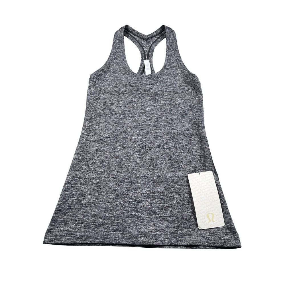 Lululemon Racerback Tank Top NWT Womens 6 Gray Space Dye Athletic Yoga